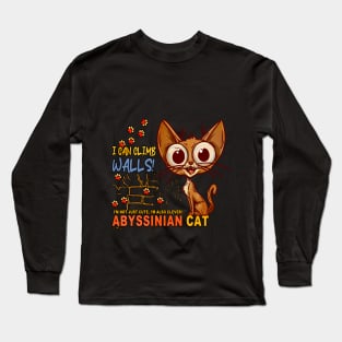 Abyssinian Cat Paws Long Sleeve T-Shirt